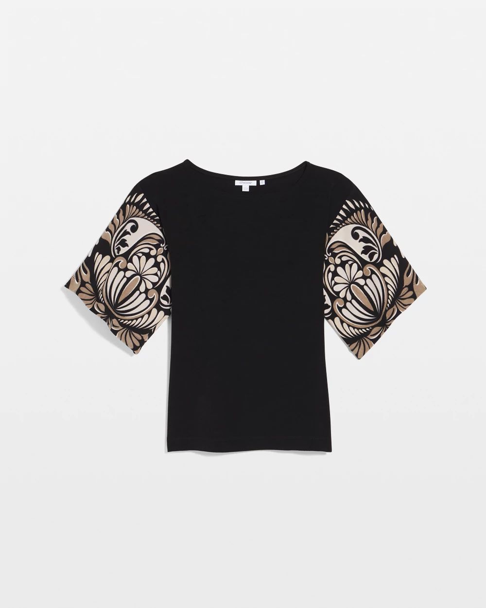 Travelers™ Border Print Kimono Top