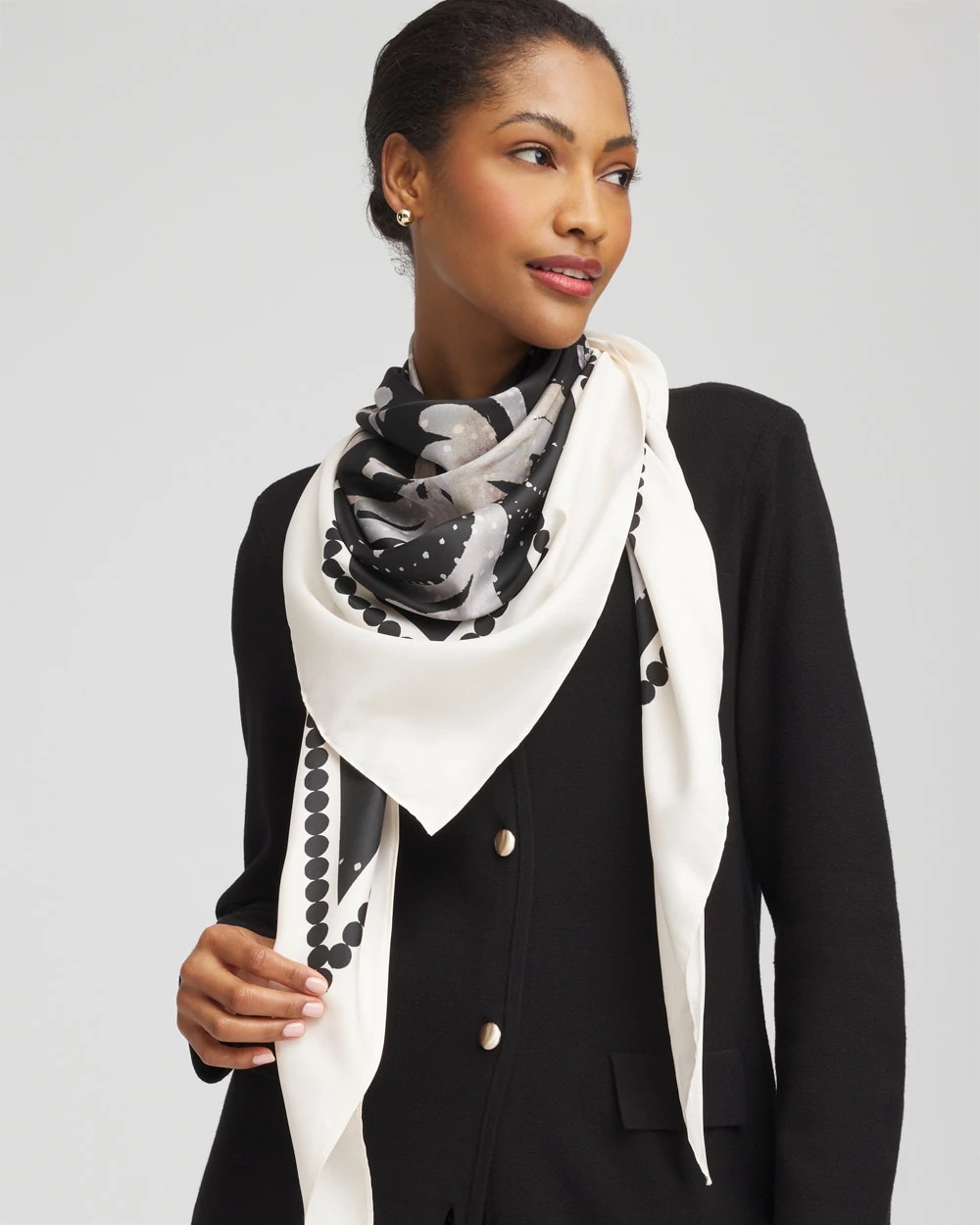 Printed Triangle Neckerchief Scarf