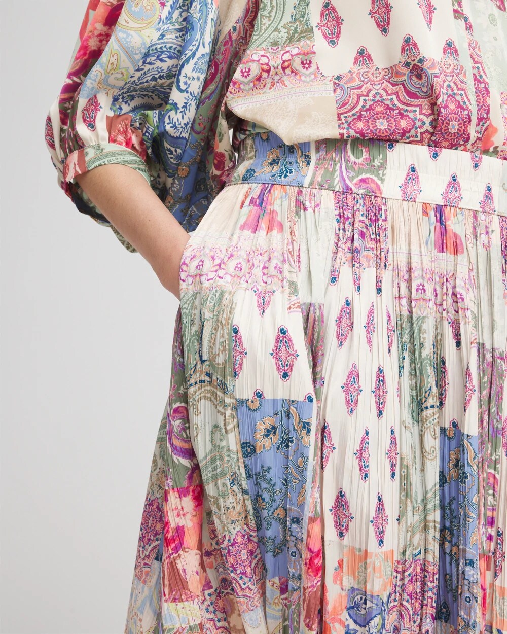 Floral Paisley Maxi Skirt