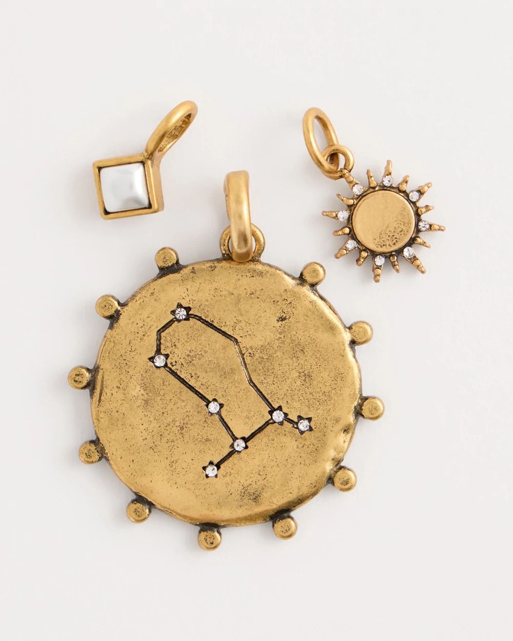 Gemini Zodiac Charm Pendant click to view larger image.