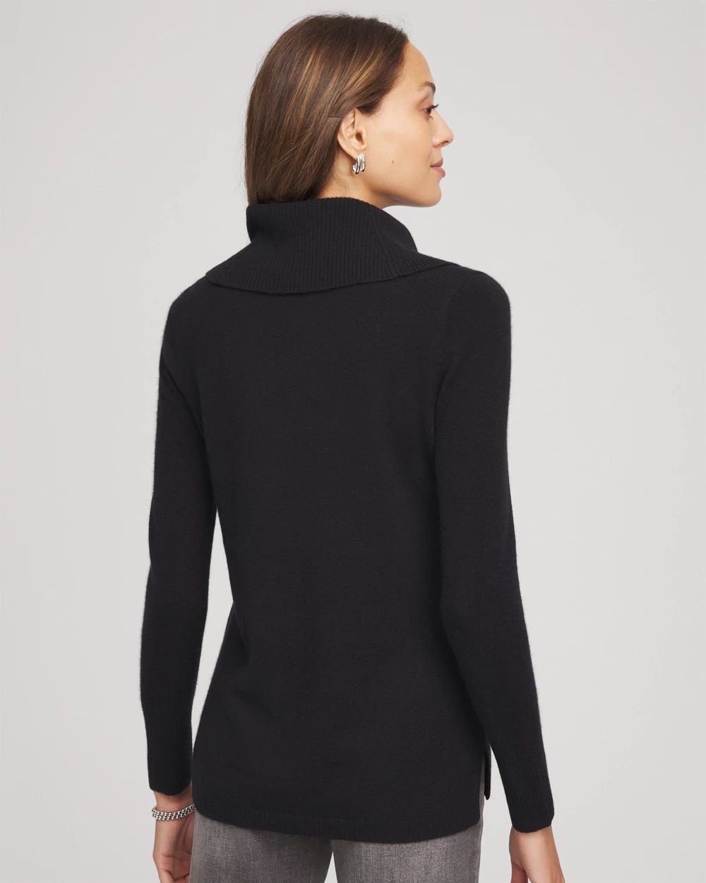 Cowlneck Cashmere Pullover Tunic click to view larger image.