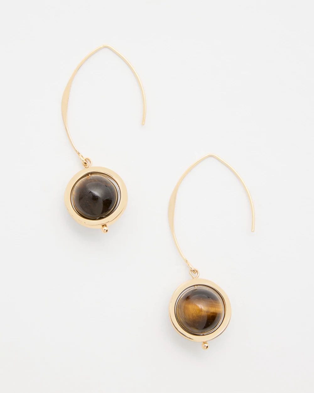 Tiger’s Eye Threader Earrings click to view larger image.