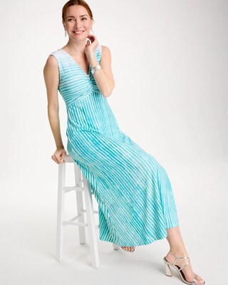 Ombre Coastal Striped Knit Dress click to view larger image.