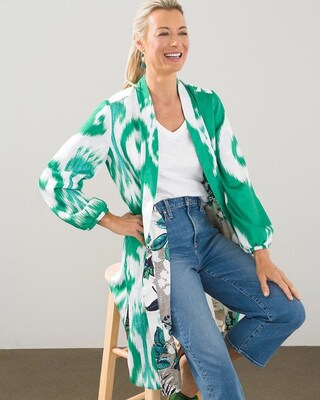 Reversible Ikat Duster