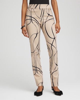 Brigitte™ Golden Leaf Slim Full-Length Pants