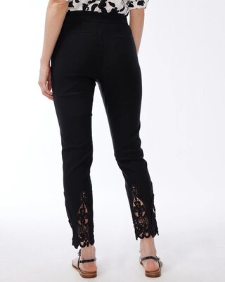 Brigitte Crochet Slim Ankle Pants