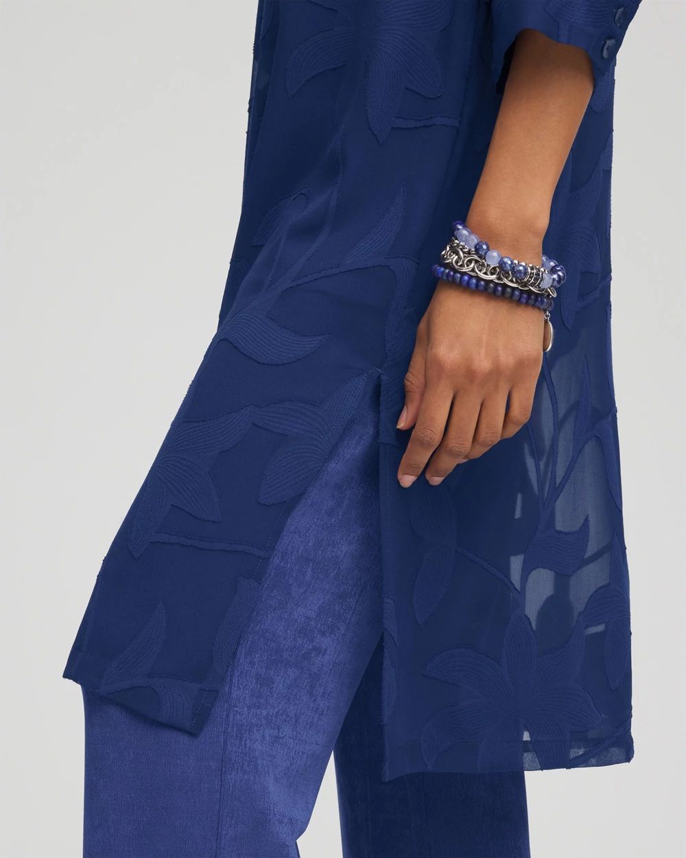 Travelers™ Collection Sheer Jacquard Topper