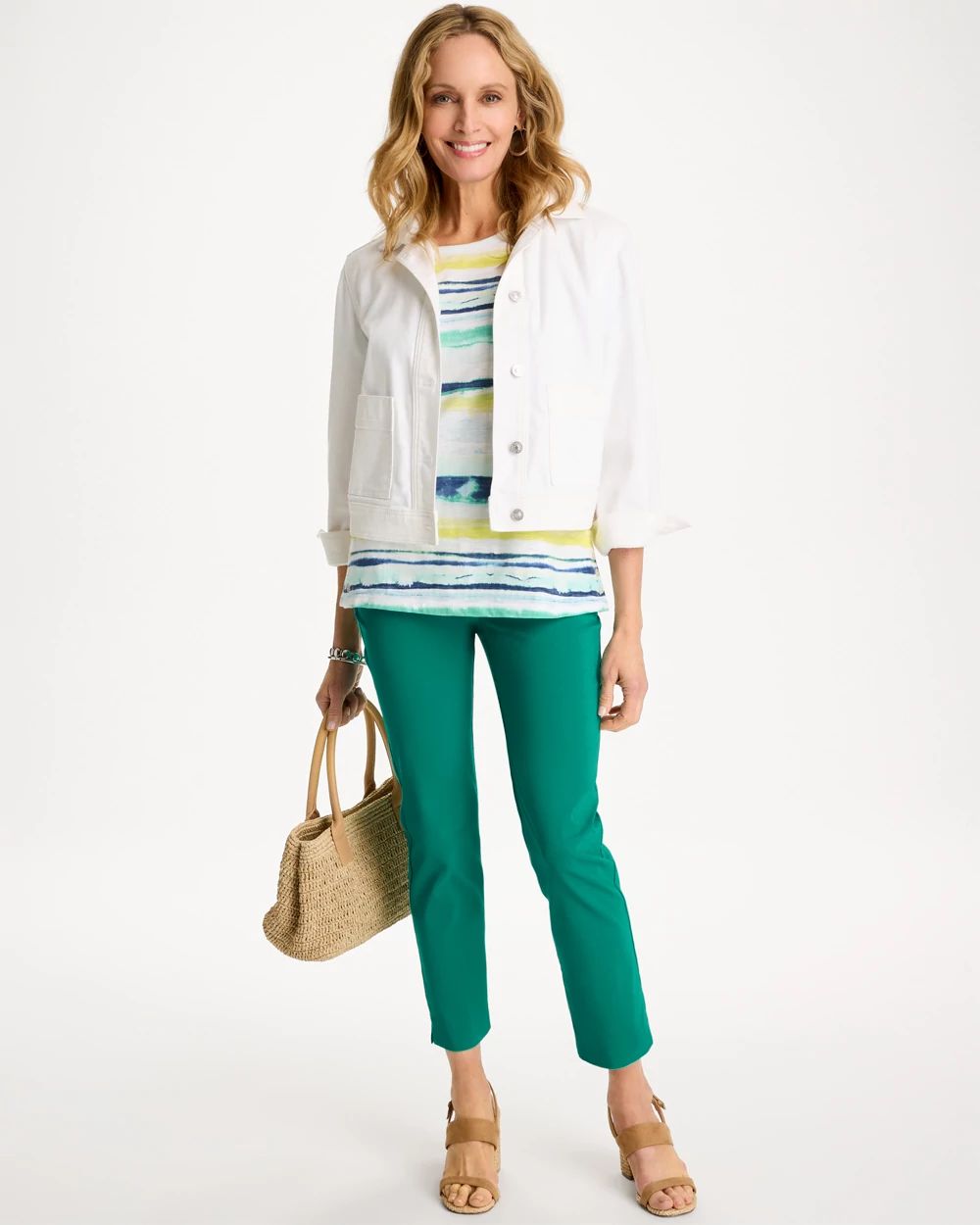 Brigitte™ Slim Pull-On Crop Pant