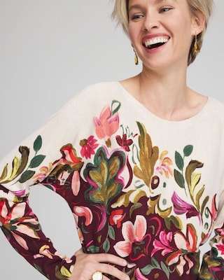 Ella Dolman Chianti Pullover Sweater click to view larger image.