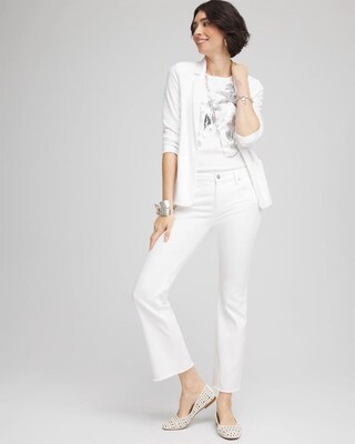 Petite No Stain Girlfriend Fray Hem Kick Flares click to view larger image.