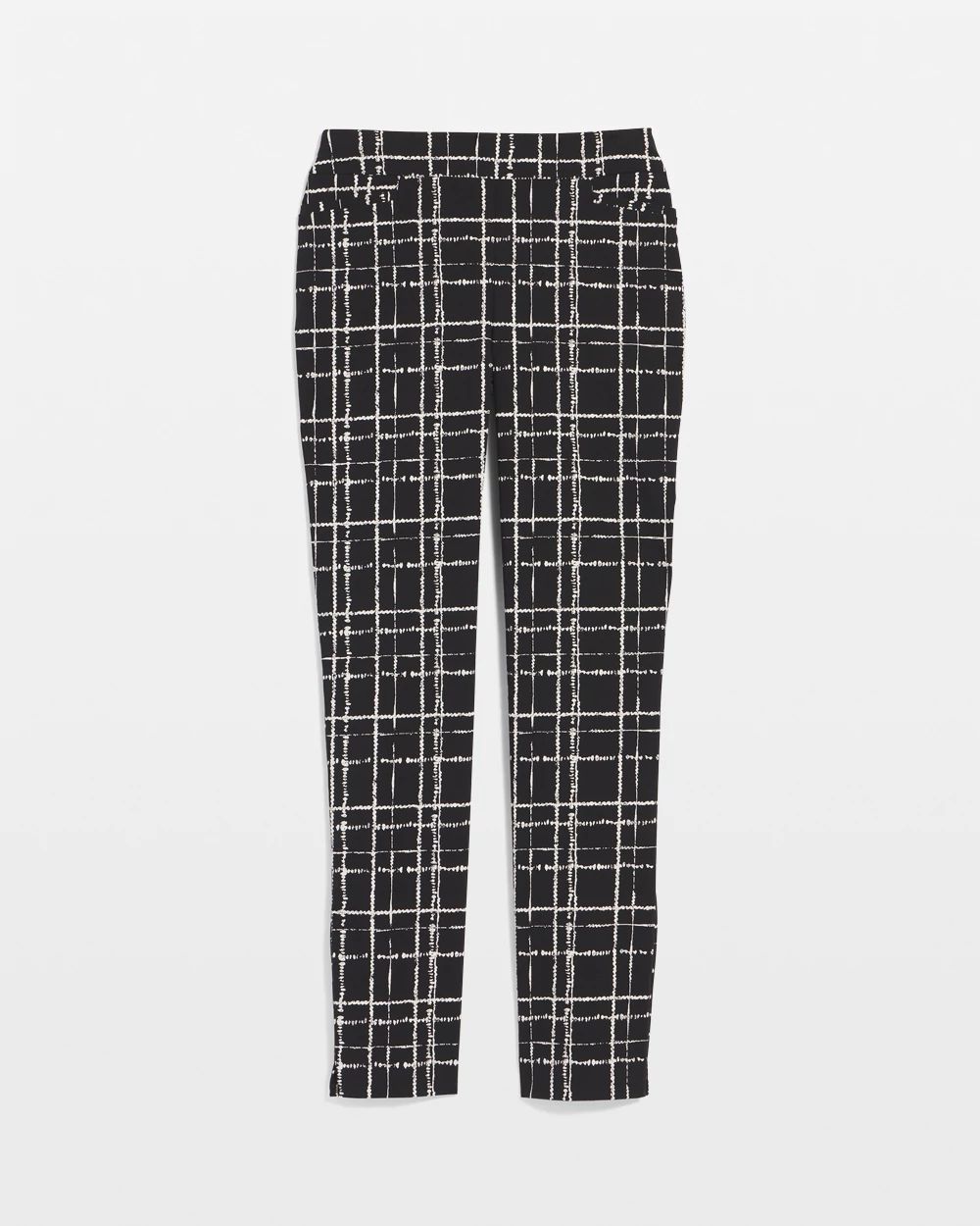 Brigitte Plaid Slim Ankle Pants