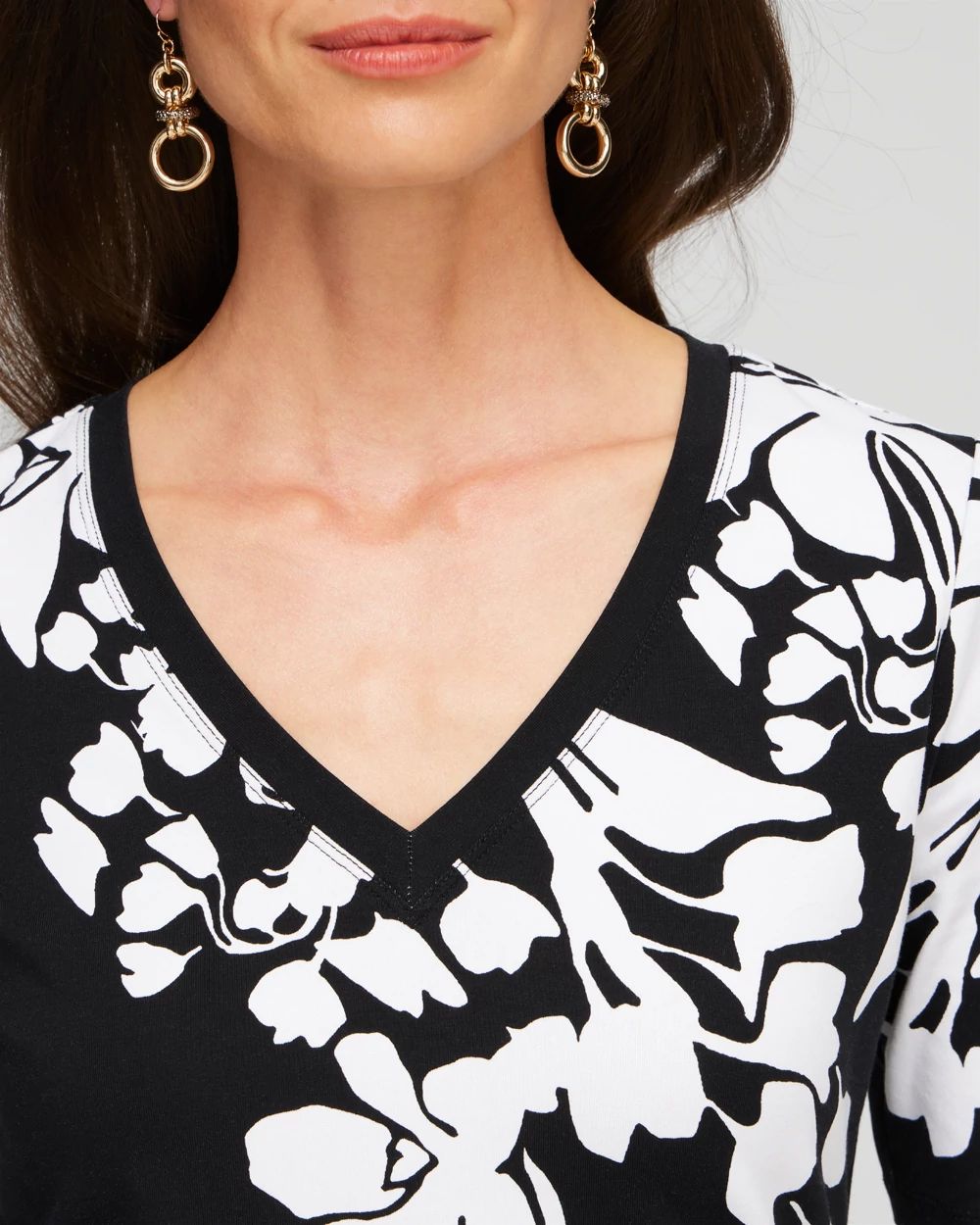 Floral Perfect Elbow Sleeve Tee