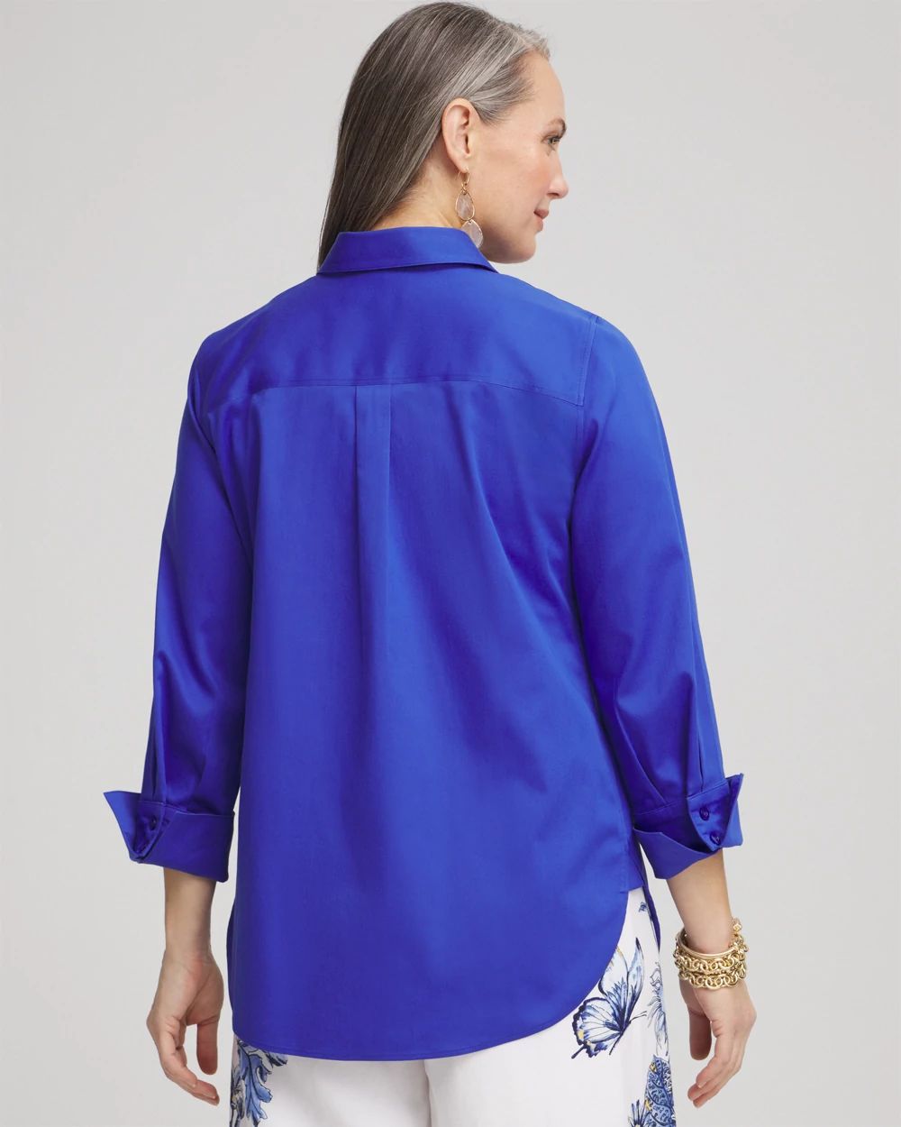 No Iron™ 3/4 Sleeve Stretch Shirt