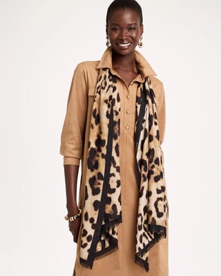Animal Print Oblong Scarf click to view larger image.
