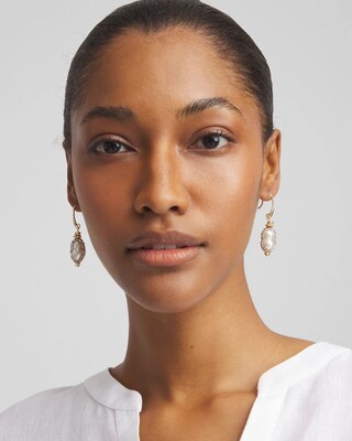 No Droop® Freshwater Pearl Earrings click to view larger image.
