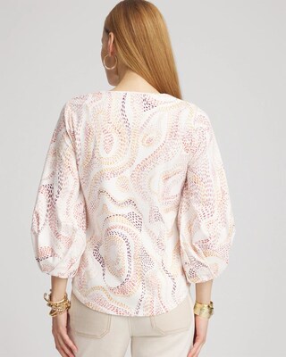 Swirls Tuck Sleeve Tee click to view larger image.