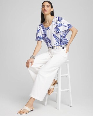 Flutter Sleeve Satin Top click to view larger image.