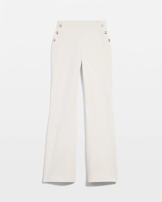 Juliet Ponte Button Detail Flare Pants click to view larger image.