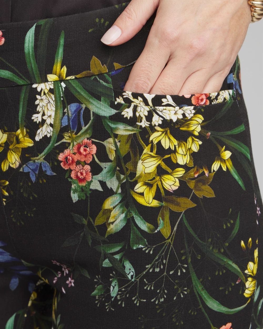 Petite Brigitte Floral Ankle Pants click to view larger image.