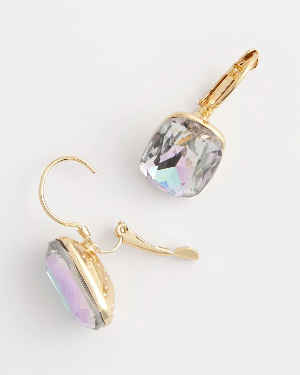 Iridescent Gem Drop Earrings