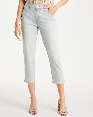 Girlfriend Slim Capri Jeans