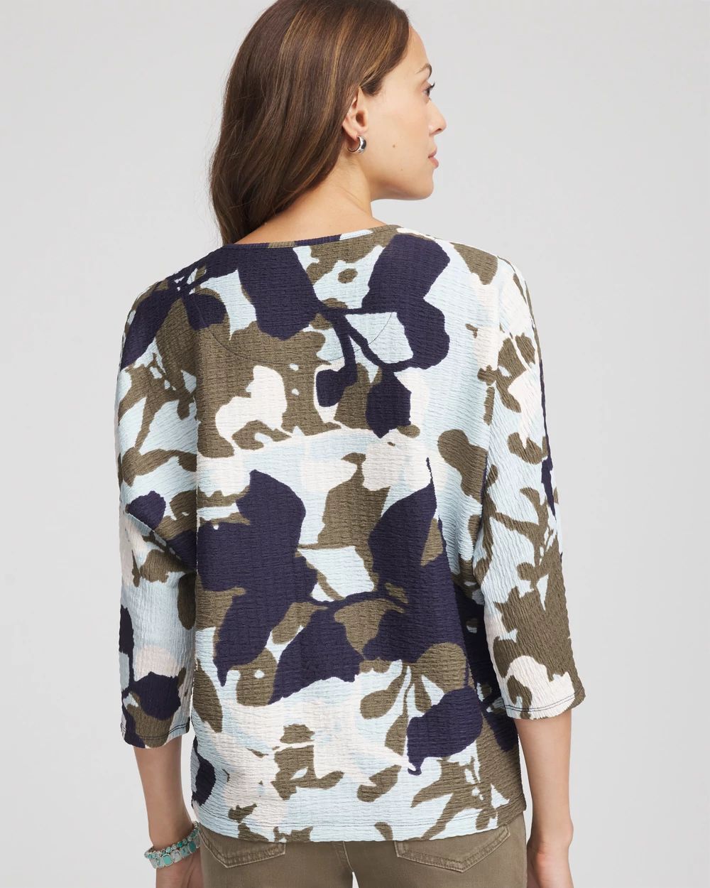 Floral Wedge Top