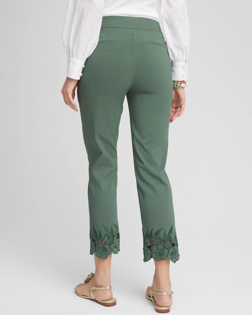 Brigitte™ Cutout Pull-On Cropped Pants