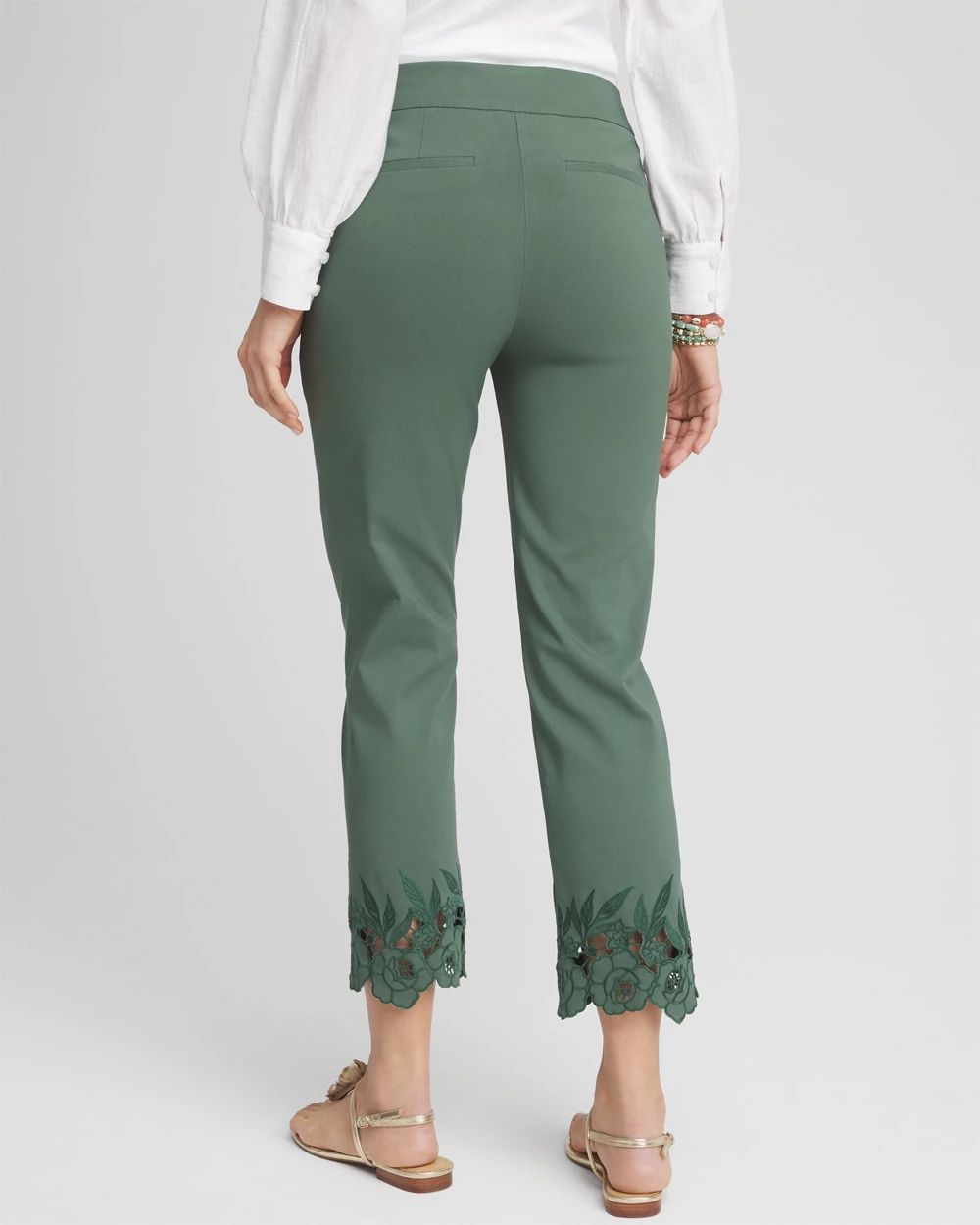 Brigitte™ Cutout Pull-On Cropped Pants