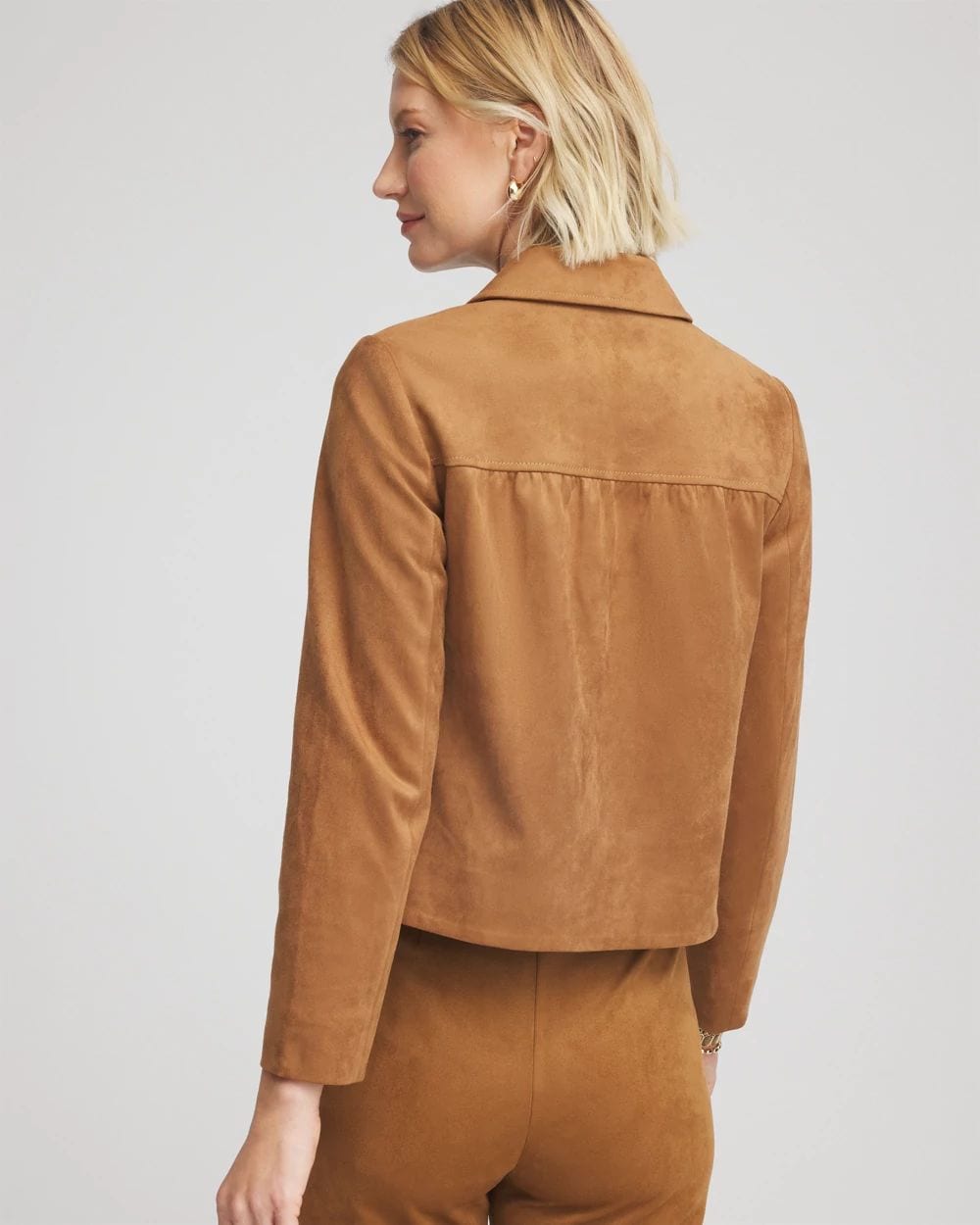 Suede Cropped Jacket