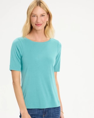 Pima Elbow Sleeve Tee