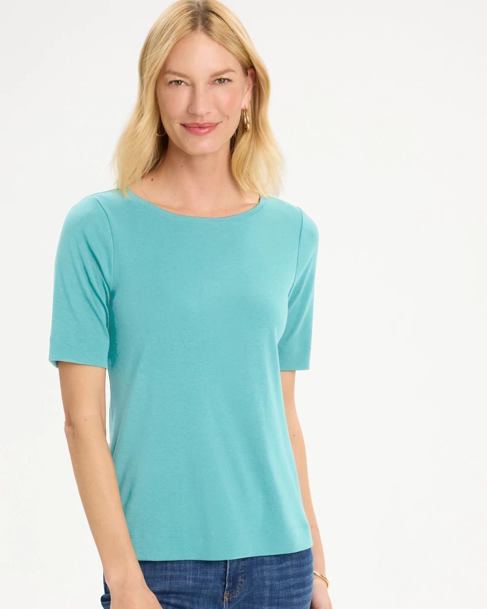 Pima Elbow Sleeve Tee