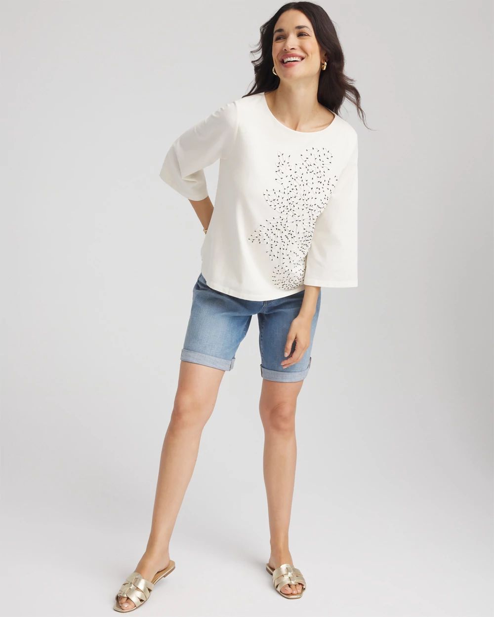 Soutache Embroidered Wildflower Top