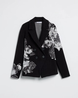 Floral Jacquard Jacket