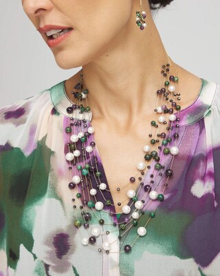 Beaded Bib Necklace