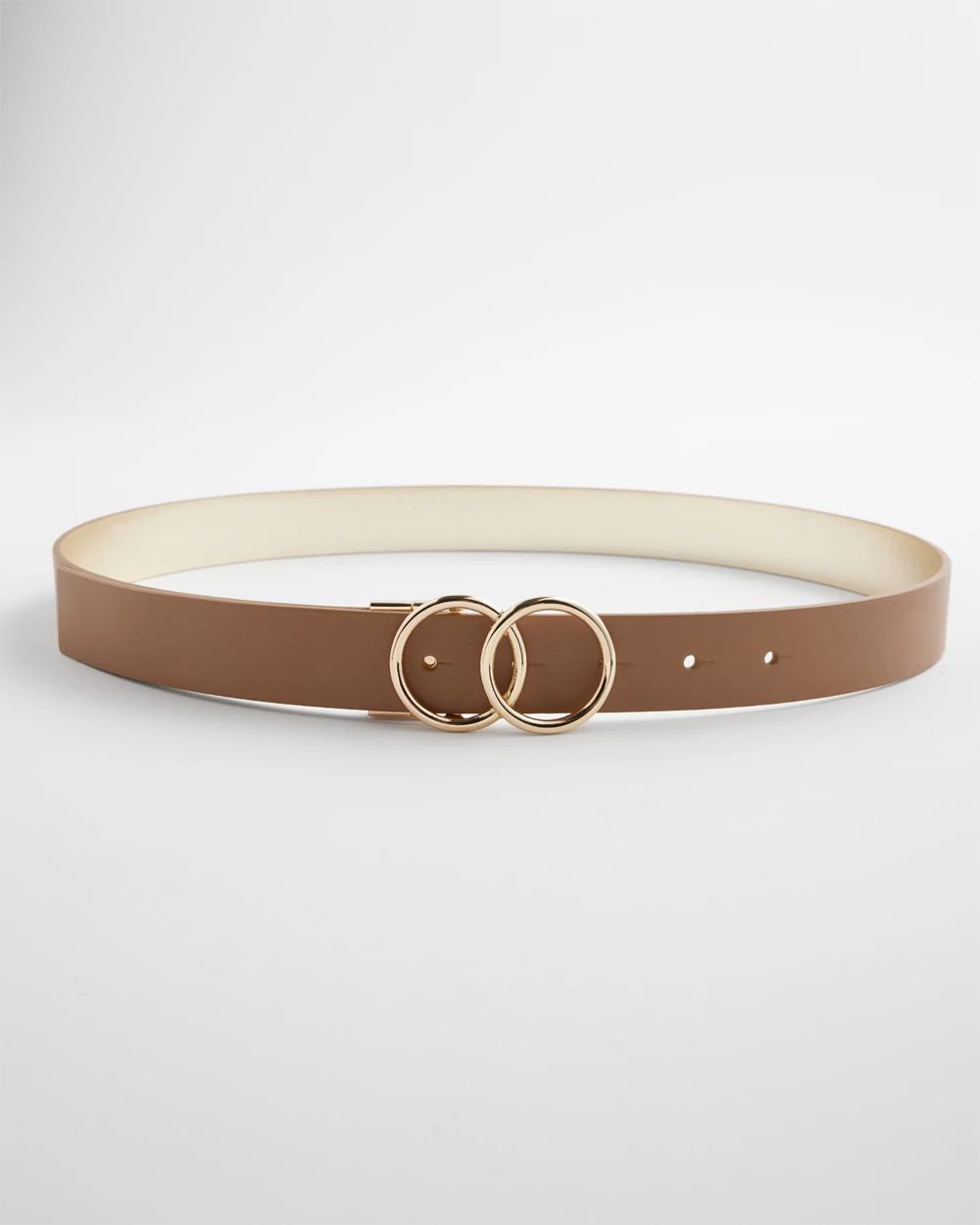 Reversible Faux Leather Belt