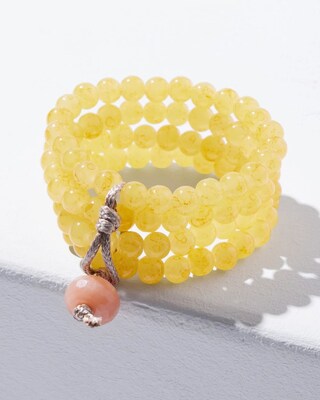 Convertible Yellow Stretch Bracelets