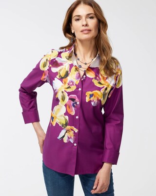 No Iron Stretch Botanical Shirt