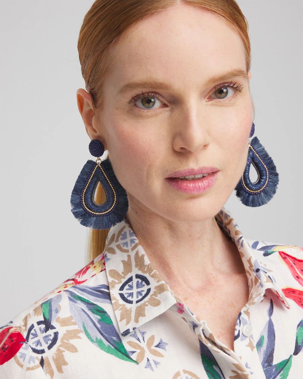 Jute Teardrop Earrings