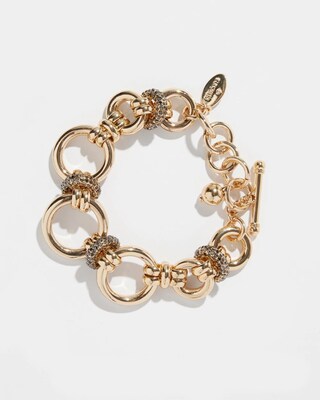 Gold Tone Links Bracelet