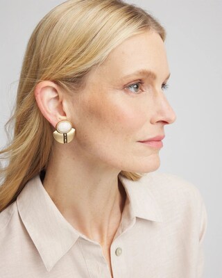 Gold Tone Clip On Earrings click to view larger image.