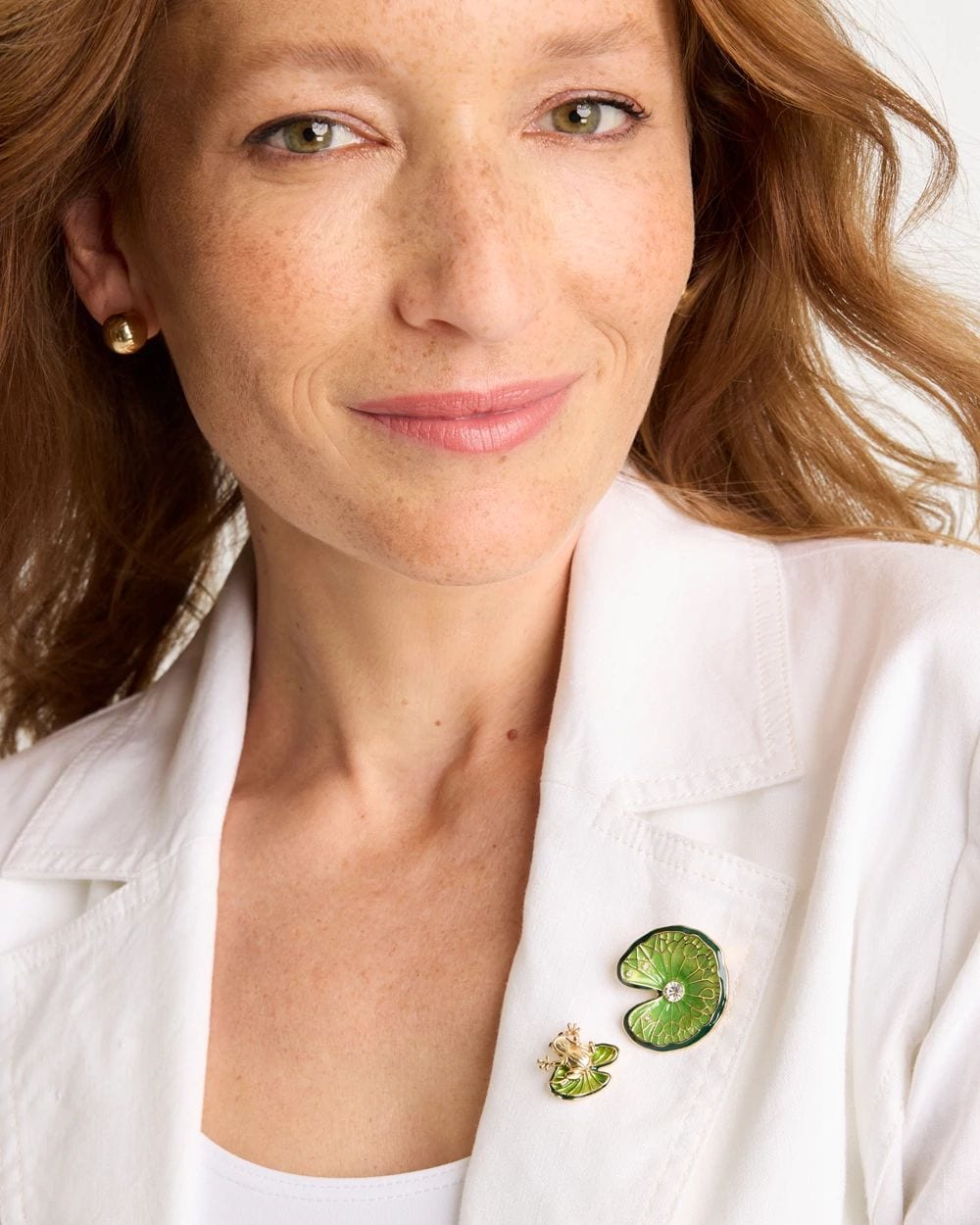 Lily Pad Brooch click to view larger image.