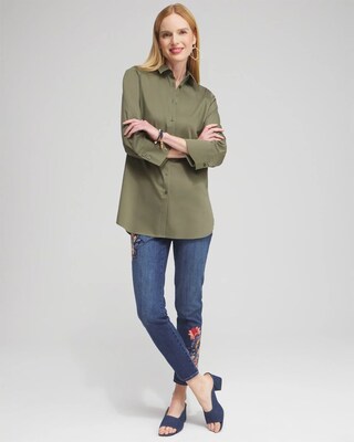 No Iron™ Stretch 3/4 Sleeve Tunic