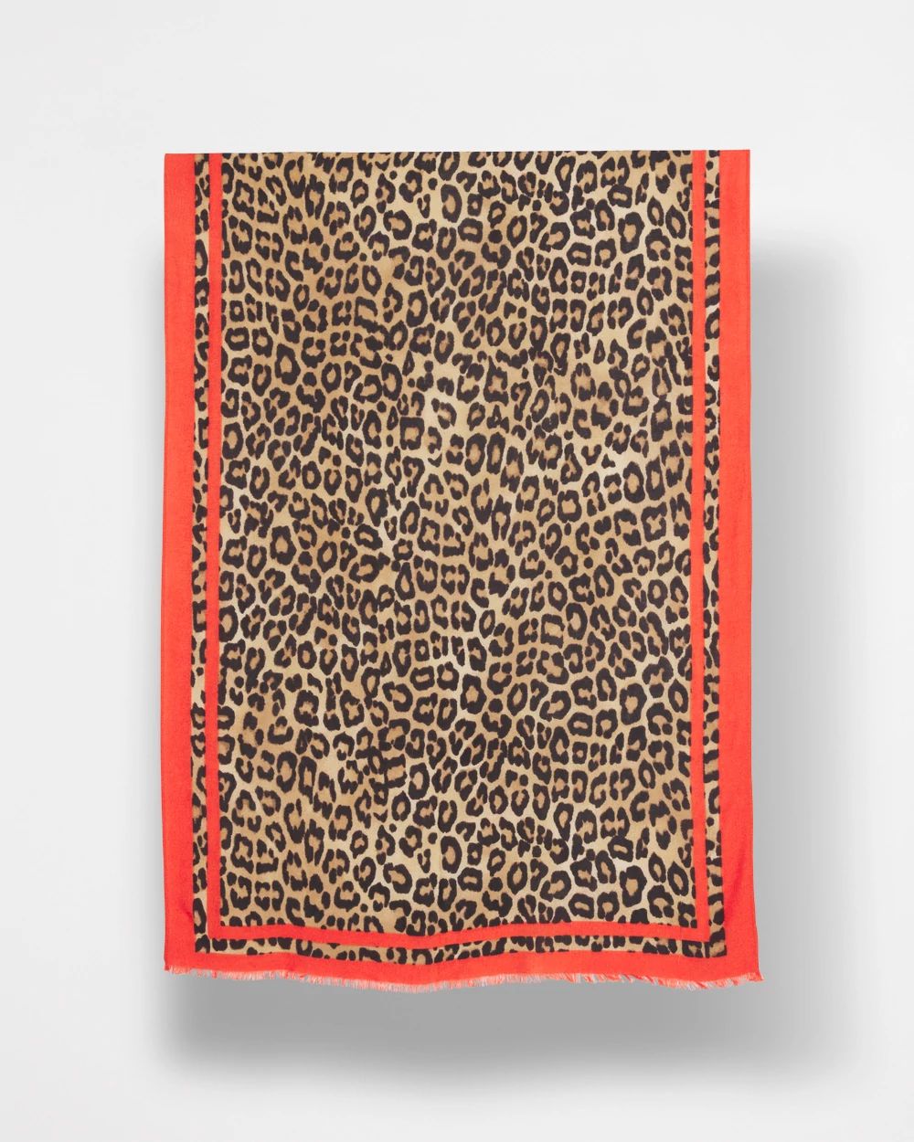 Leopard Print Oblong Scarf