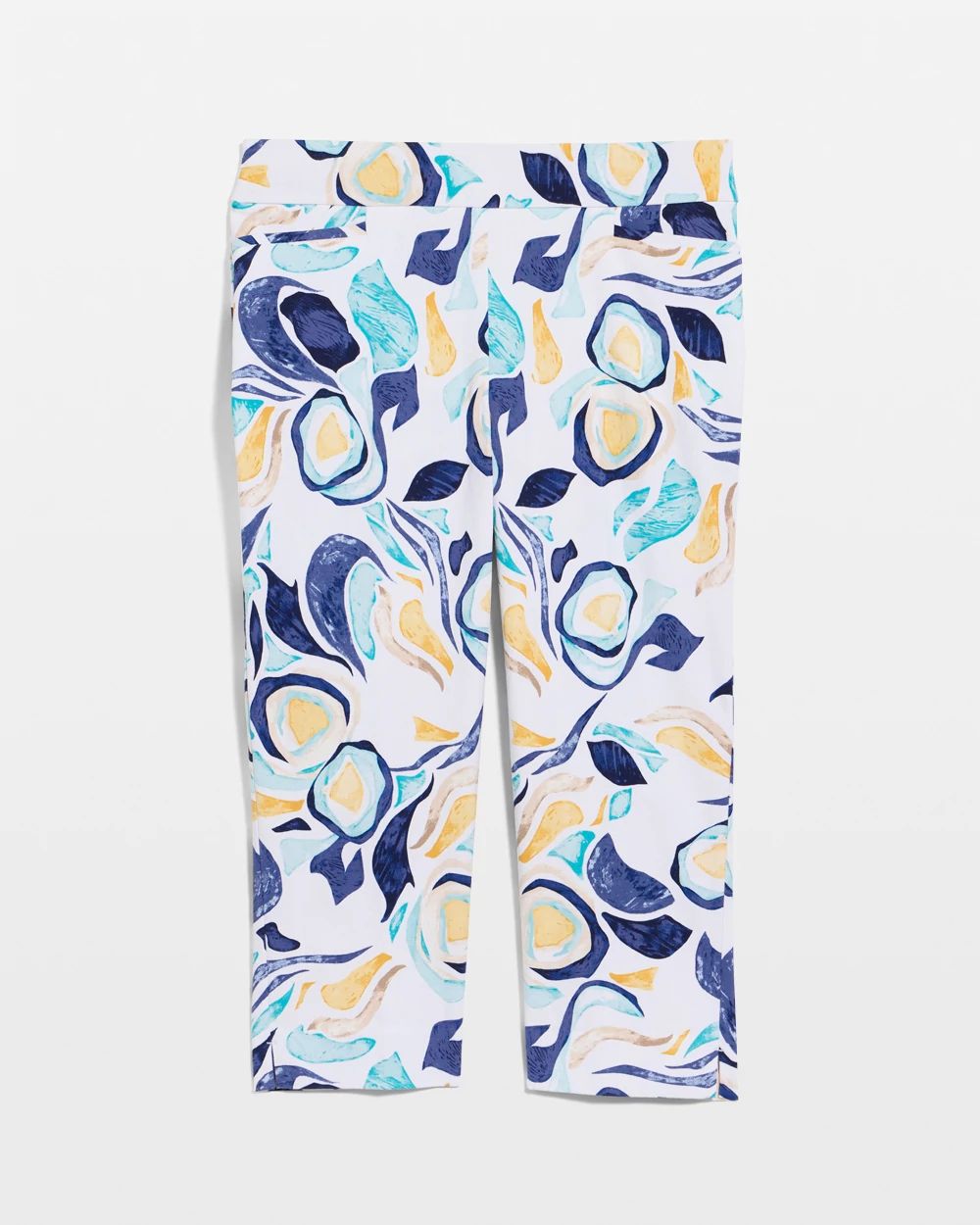 Brigitte™ Slim Handpainted Pull-On Capri