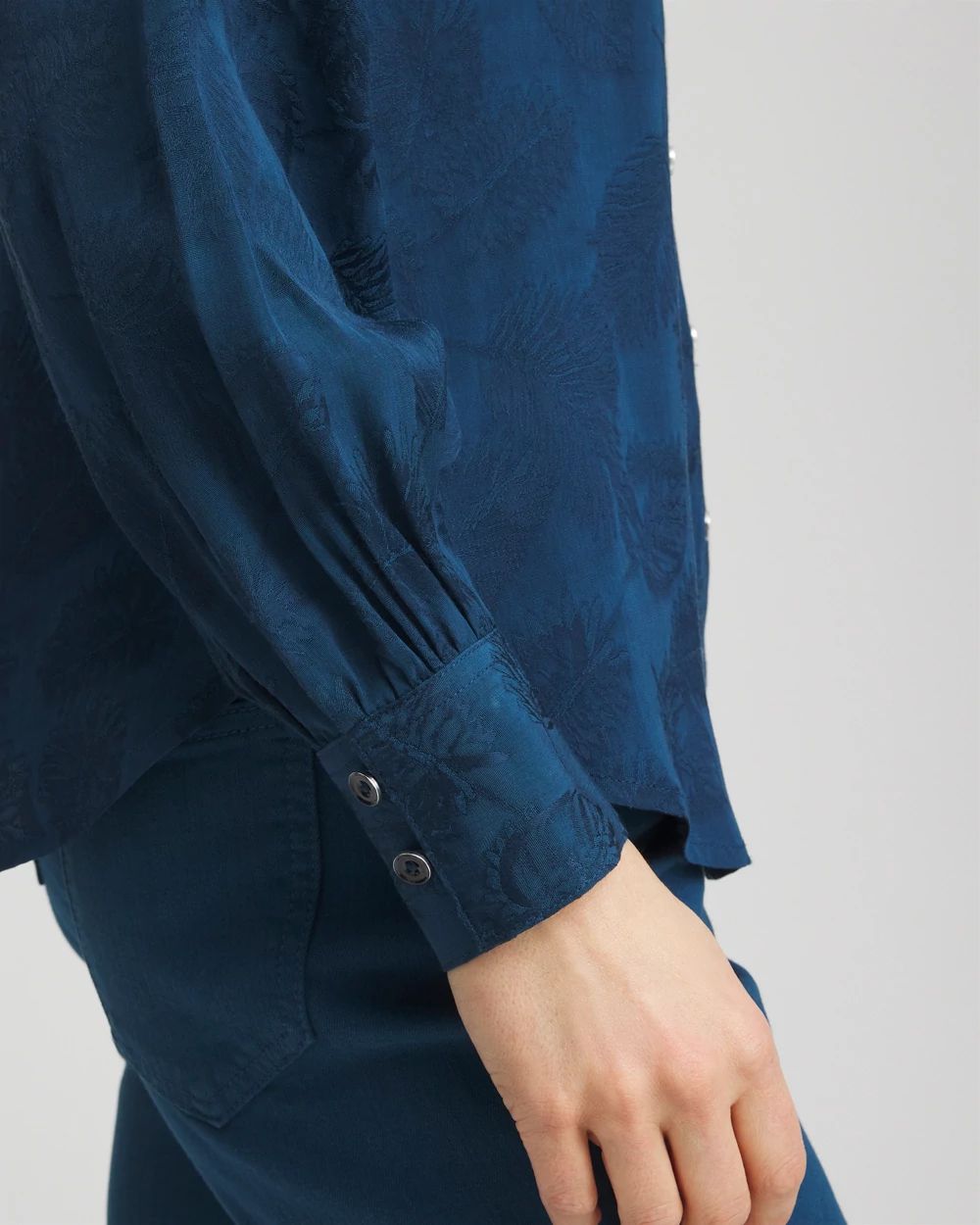 Jacquard Collared Shirt