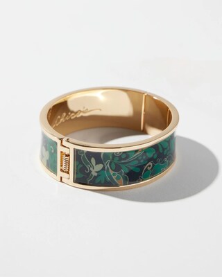 Floral Bangle Bracelet