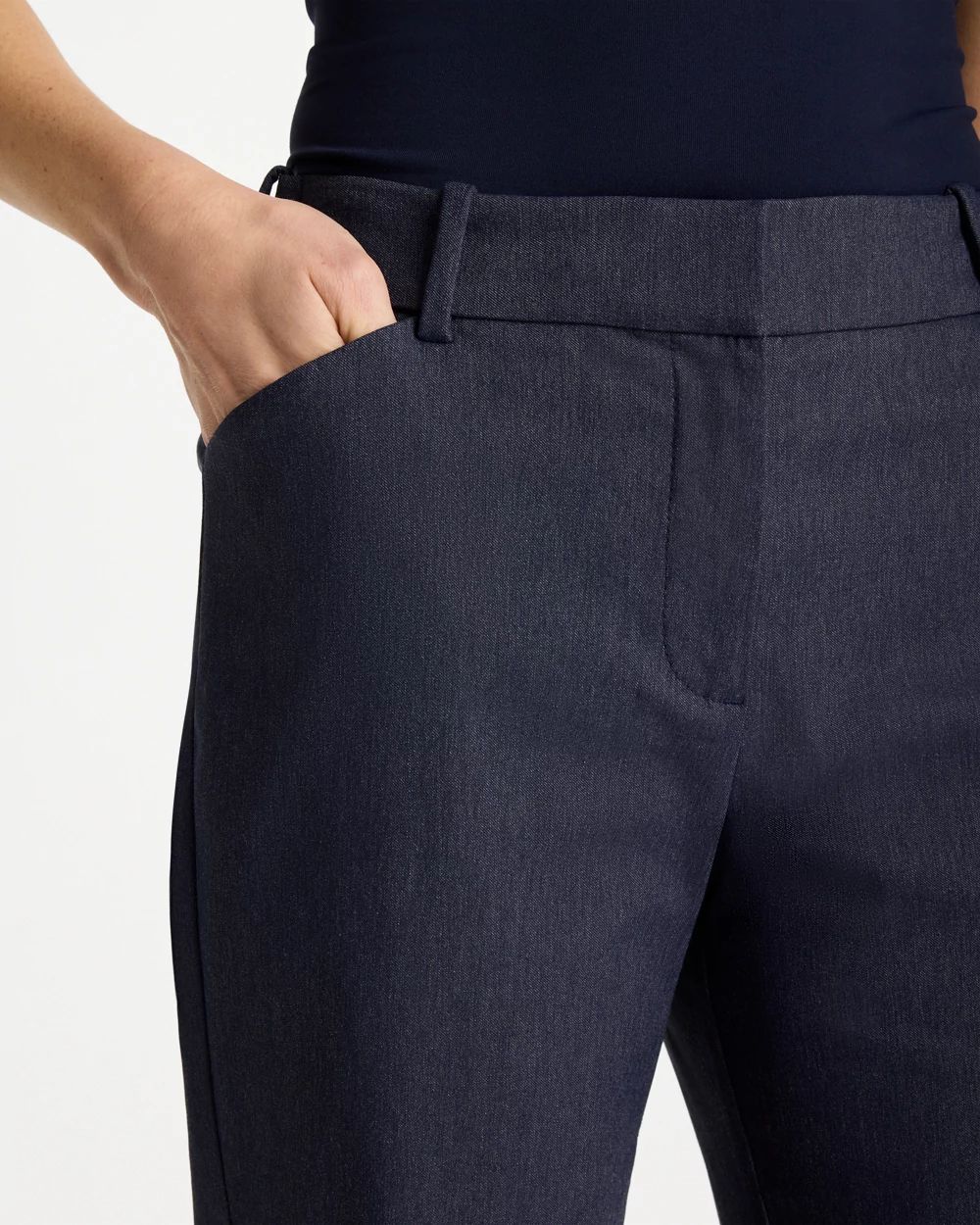 Emme Fly Front Straight Ankle Pants