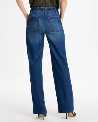 High-Rise Wide-Leg Trouser Jeans click to view larger image.