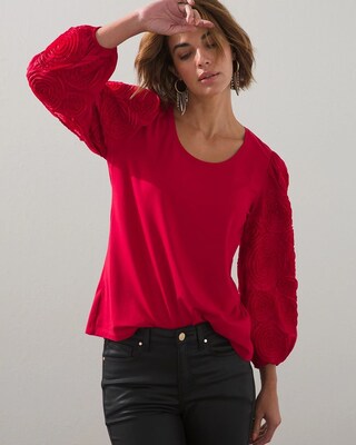 Rose Applique Top