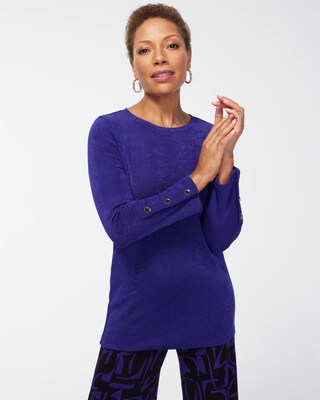 Travelers Button Sleeve Top
